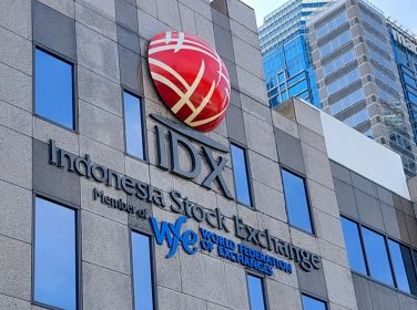 Layar informasi dan aktivitas di Bursa Efek Indonesia